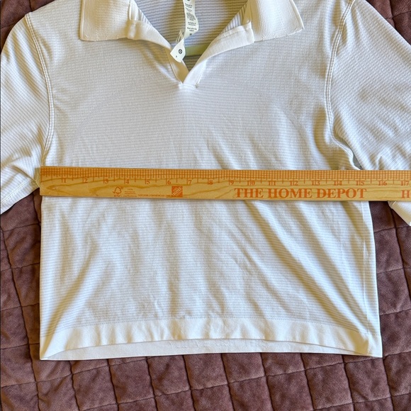 lululemon athletica White Cropped Polo Knit Top - Picture 5 of 5